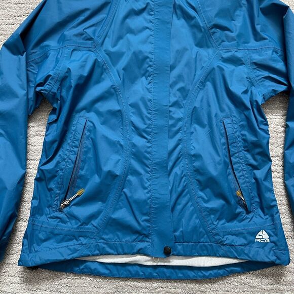 Nike Jacket Womens Medium Blue ACG 3 Outer Layer Fir Storm Full Zip Windbreaker - Picture 3 of 13